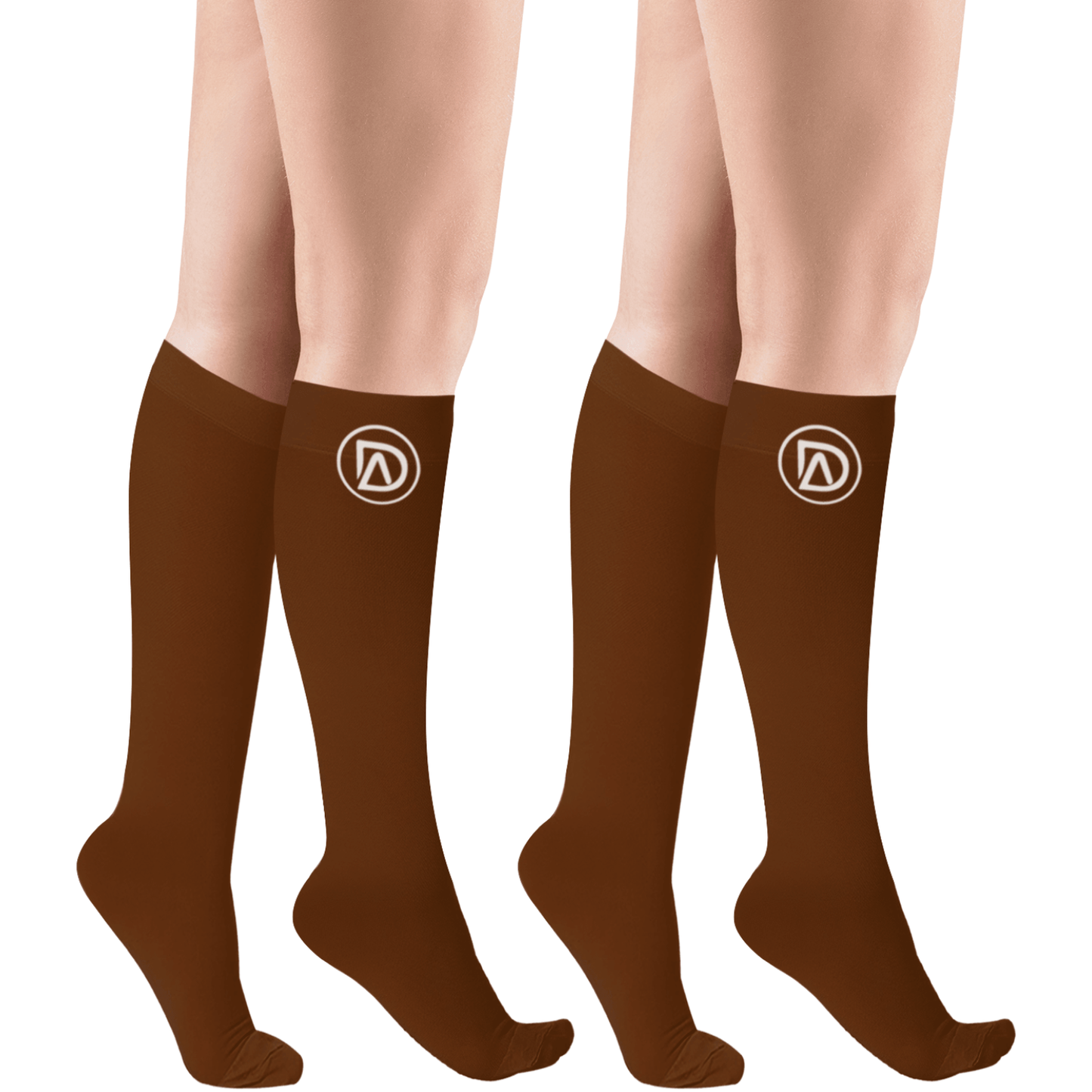 Plus Size Wide Calf Compression Socks 20–30 mmHg Multipack (2 Pairs)