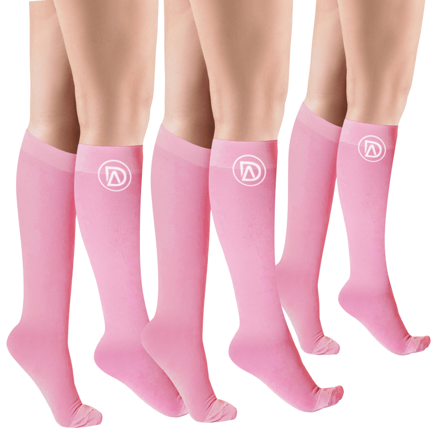 Plus Size Wide Calf Compression Socks 20–30 mmHg Multipack (3 Pairs)