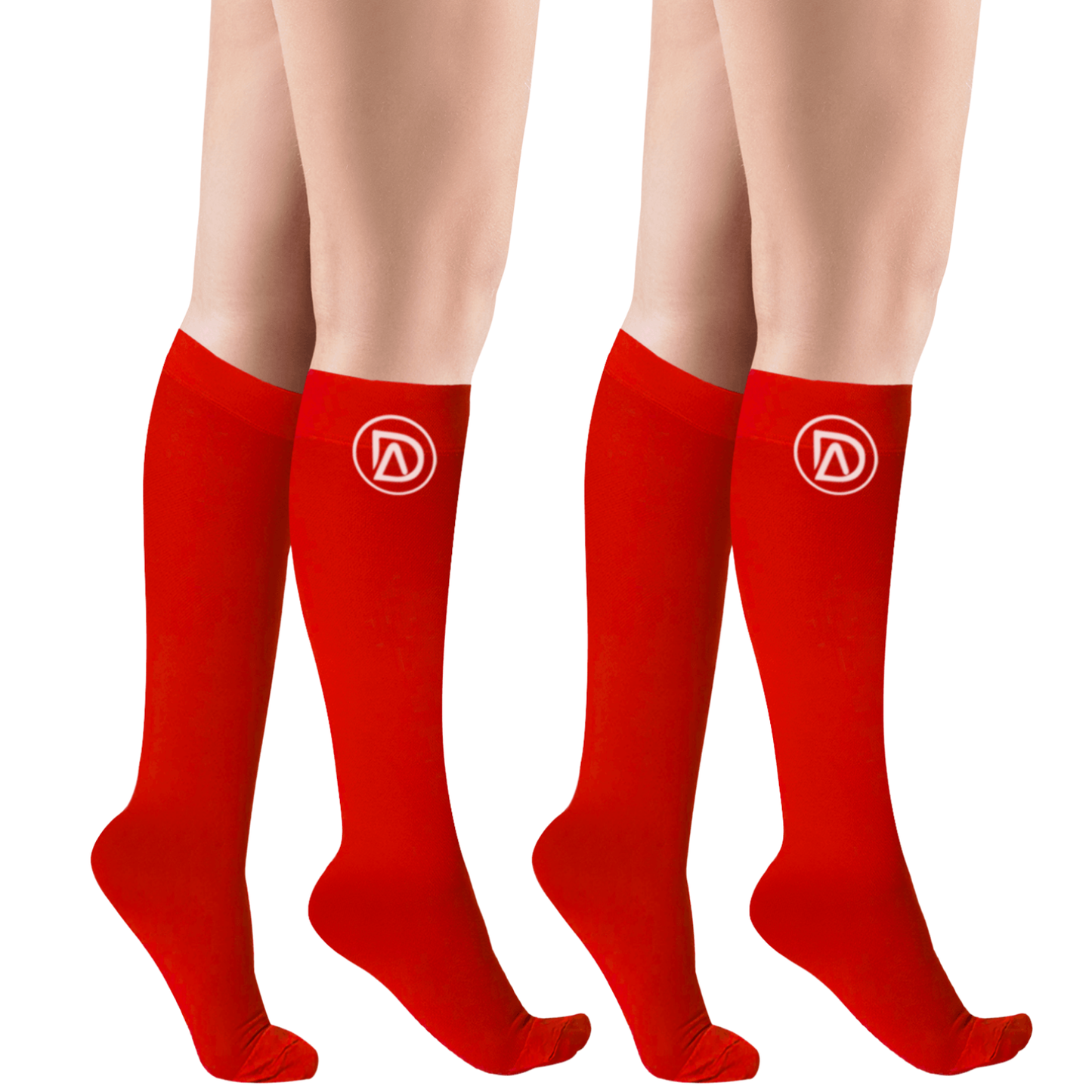 Plus Size Wide Calf Compression Socks 20–30 mmHg Multipack (2 Pairs)