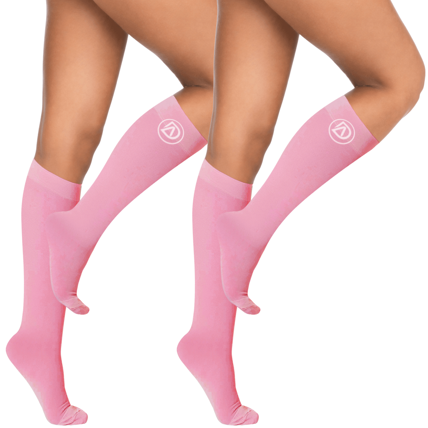 Plus Size Wide Calf Compression Socks 20–30 mmHg Multipack (2 Pairs)