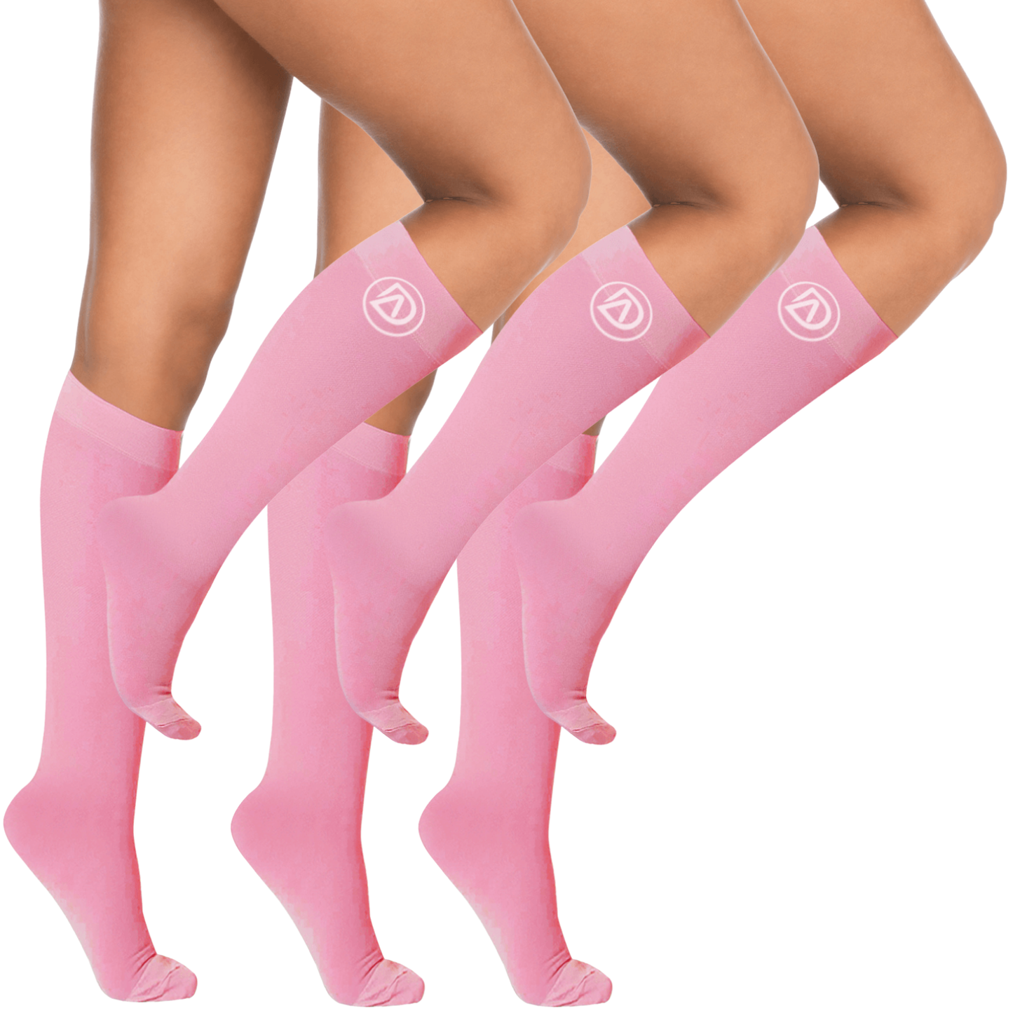 Plus Size Wide Calf Compression Socks 20–30 mmHg Multipack (3 Pairs)