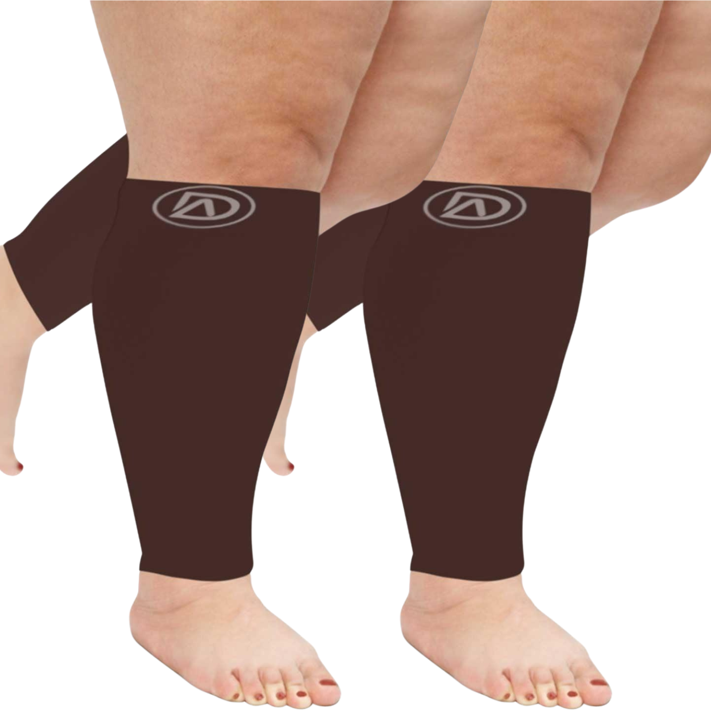 Plus Size Wide Calf Compression Sleeves 20–30 mmHg Multipack (2 Pairs)