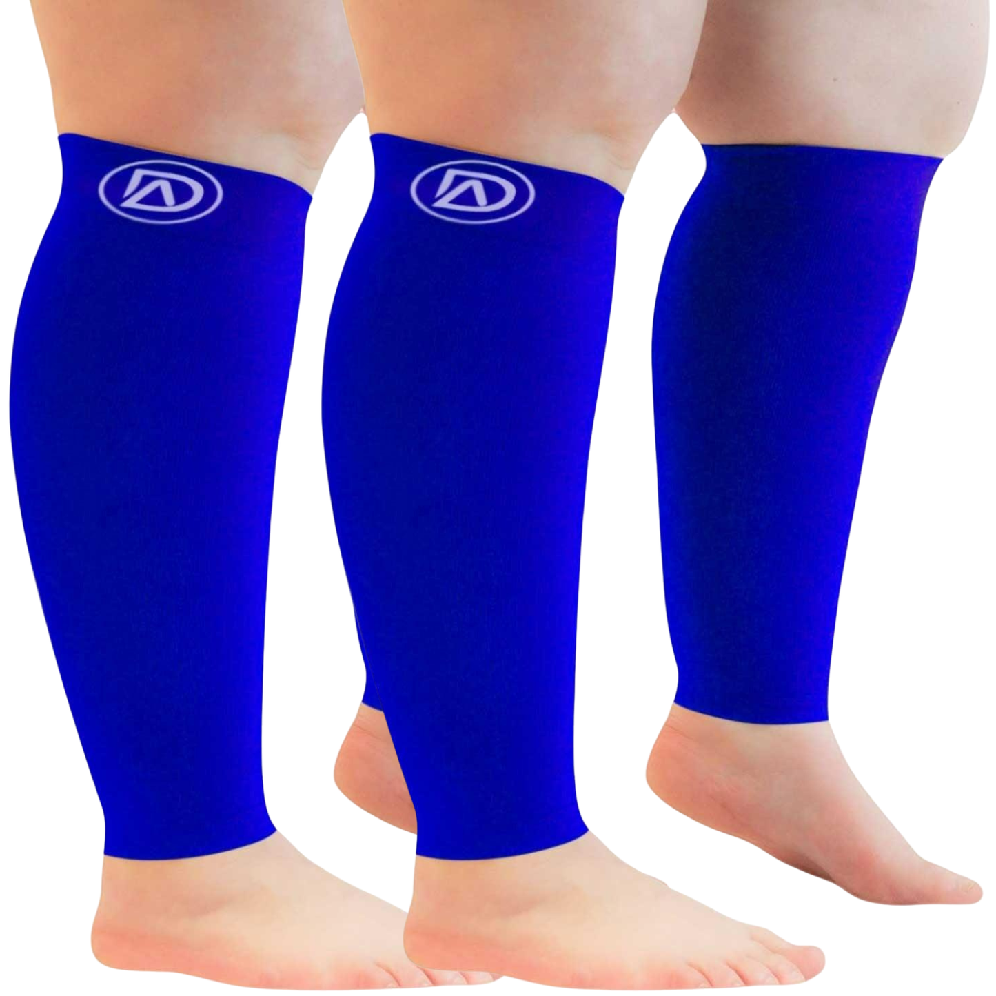 Plus Size Wide Calf Compression Sleeves 20–30 mmHg Multipack (2 Pairs)