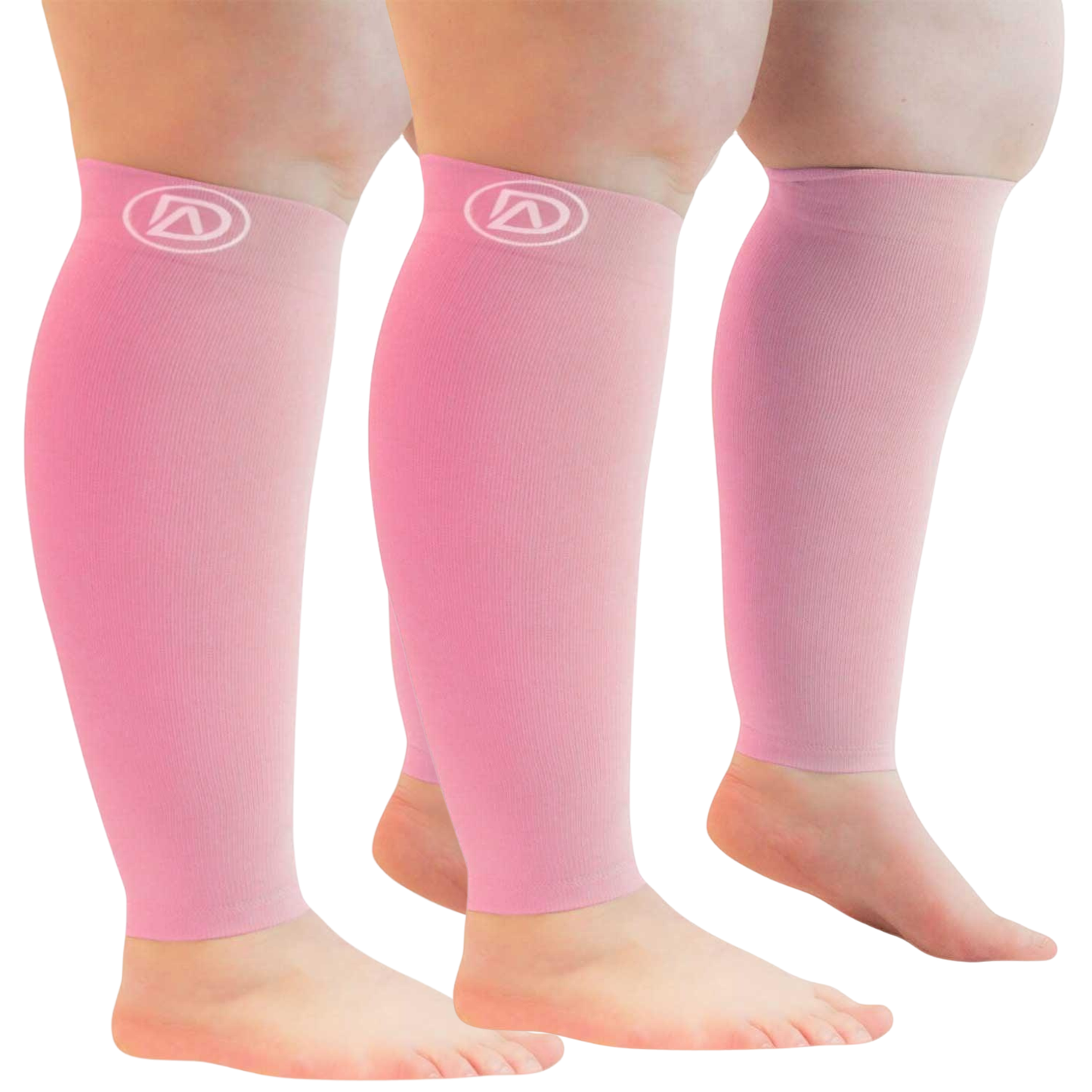 Plus Size Wide Calf Compression Sleeves 20–30 mmHg Multipack (2 Pairs)