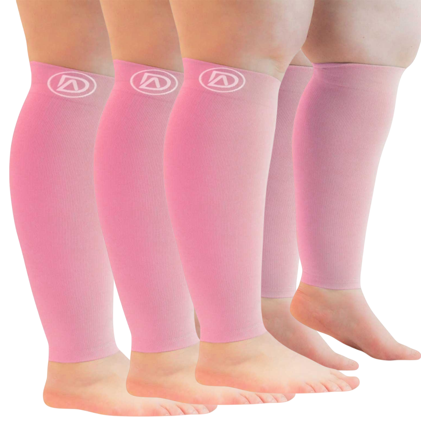 Plus Size Wide Calf Compression Sleeves 20–30 mmHg Multipack (3 Pairs)