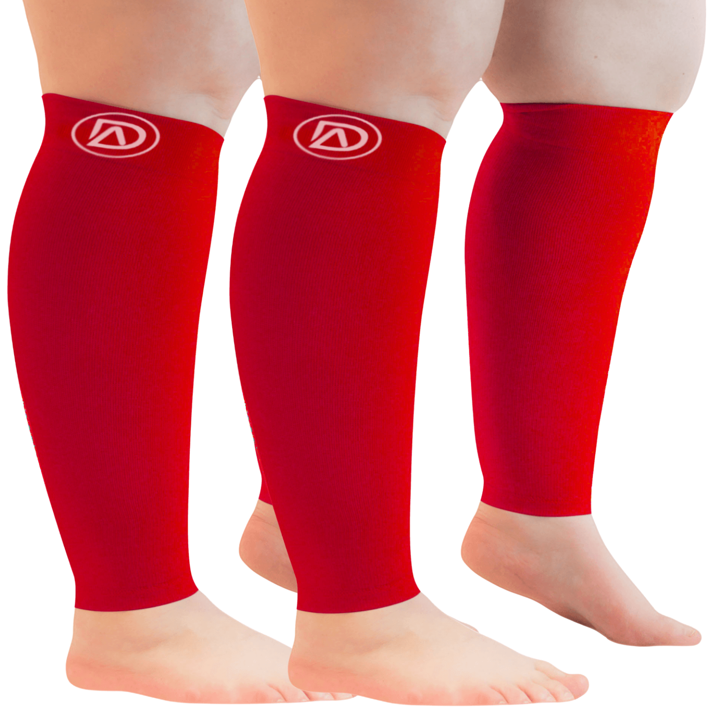 Plus Size Wide Calf Compression Sleeves 20–30 mmHg Multipack (2 Pairs)