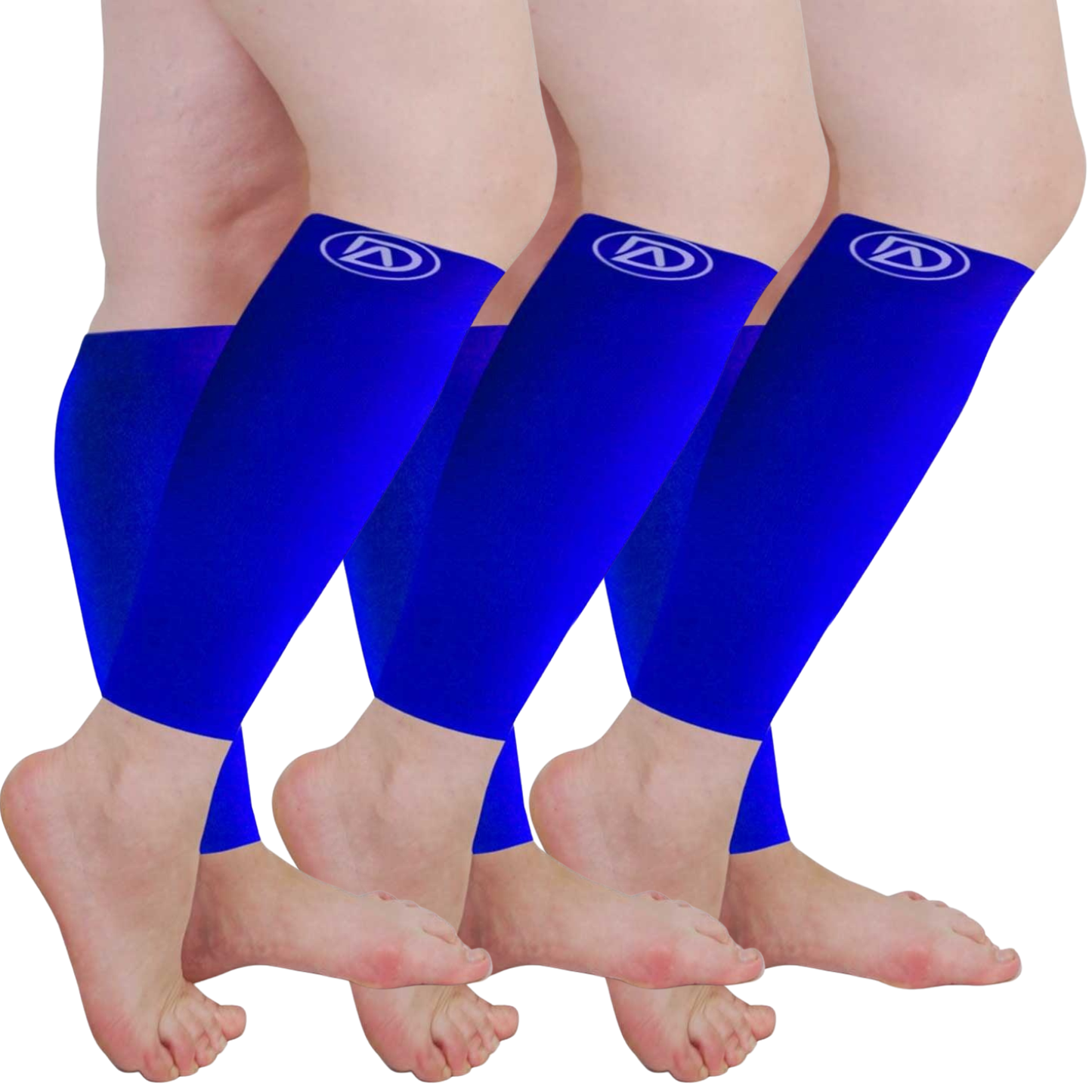Plus Size Wide Calf Compression Sleeves 20–30 mmHg Multipack (3 Pairs)