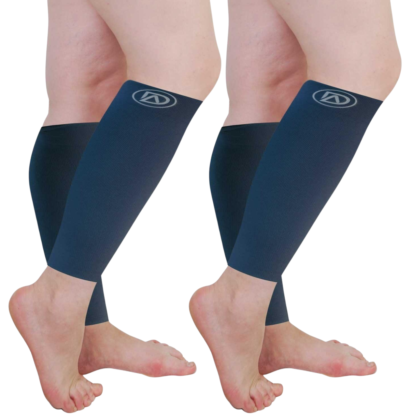 Plus Size Wide Calf Compression Sleeves 20–30 mmHg Multipack (2 Pairs)