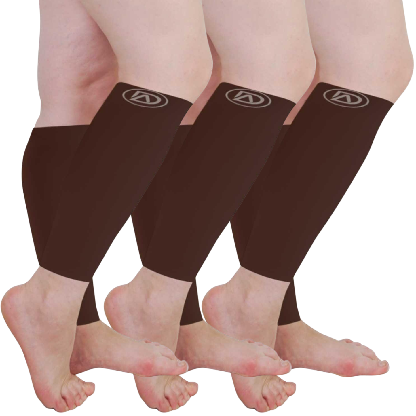 Plus Size Wide Calf Compression Sleeves 20–30 mmHg Multipack (3 Pairs)