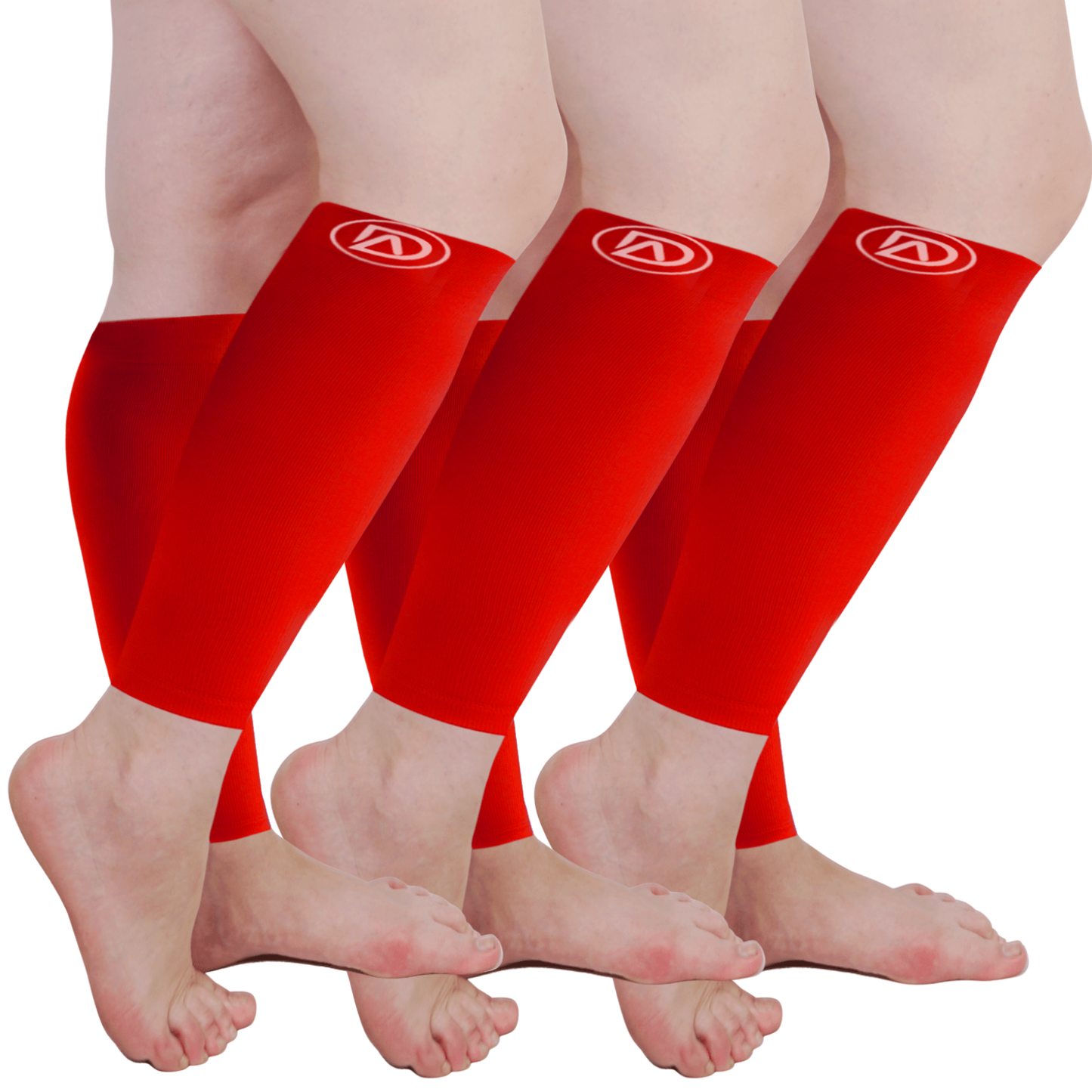Plus Size Wide Calf Compression Sleeves 20–30 mmHg Multipack (3 Pairs)