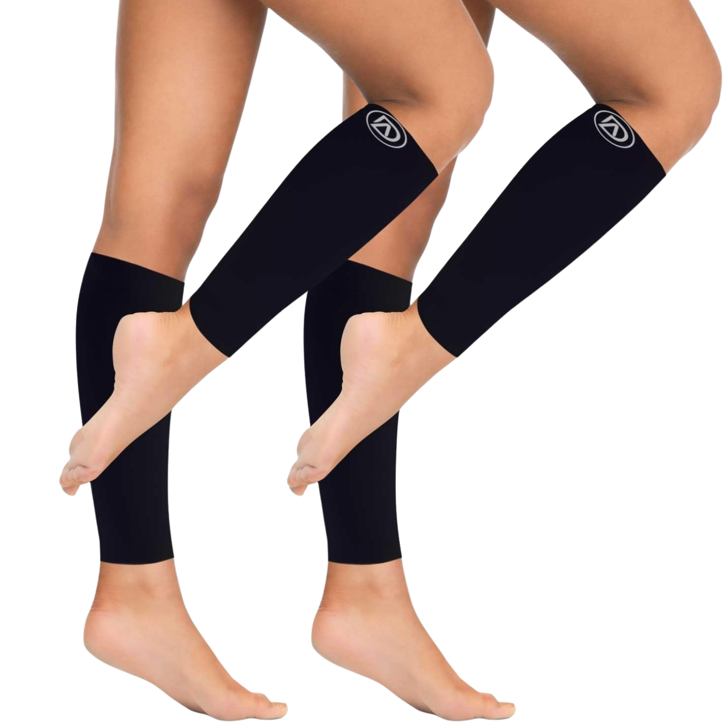 Plus Size Wide Calf Compression Sleeves 20–30 mmHg Multipack (2 Pairs)
