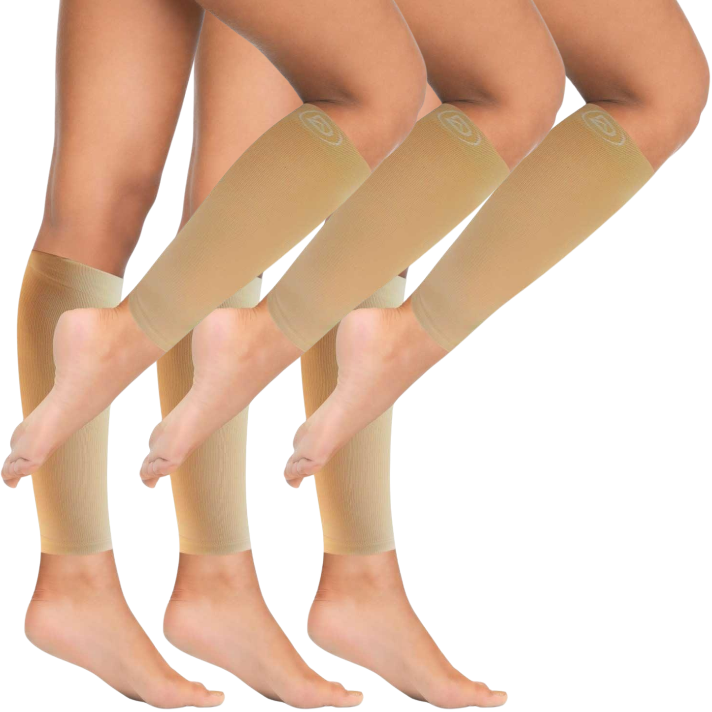 Plus Size Wide Calf Compression Sleeves 20–30 mmHg Multipack (3 Pairs)
