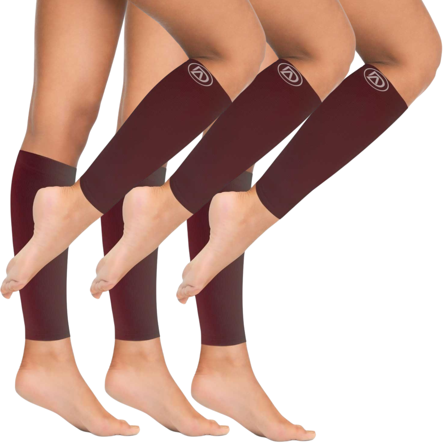 Plus Size Wide Calf Compression Sleeves 20–30 mmHg Multipack (3 Pairs)