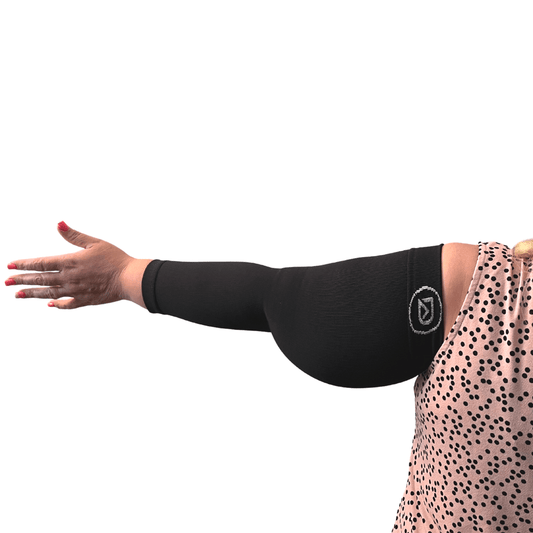 Plus Size Arm Compression Sleeves 20–30 mmHg