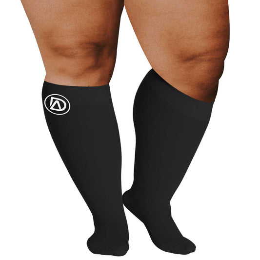 Plus Size Wide Calf Compression Socks 20–30 mmHg