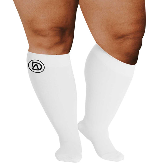 Plus Size Wide Calf Compression Socks 20–30 mmHg Multipack (2 Pairs)