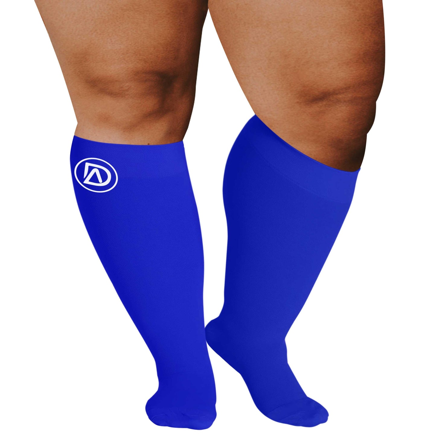 Plus Size Wide Calf Compression Socks 20–30 mmHg Multipack (2 Pairs)