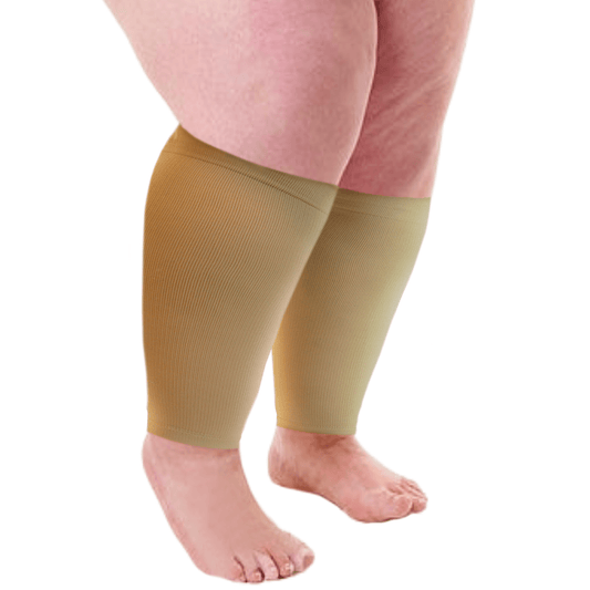 Plus Size Wide Calf Compression Sleeves 20–30 mmHg