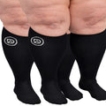 Plus Size Wide Calf Compression Socks 20–30 mmHg Multipack (2 Pairs)