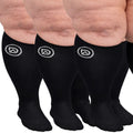 Plus Size Wide Calf Compression Socks 20–30 mmHg Multipack (3 Pairs)