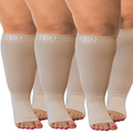 Plus Size Wide Calf Toeless Compression Socks 20–30 mmHg Multipack (3 Pairs)