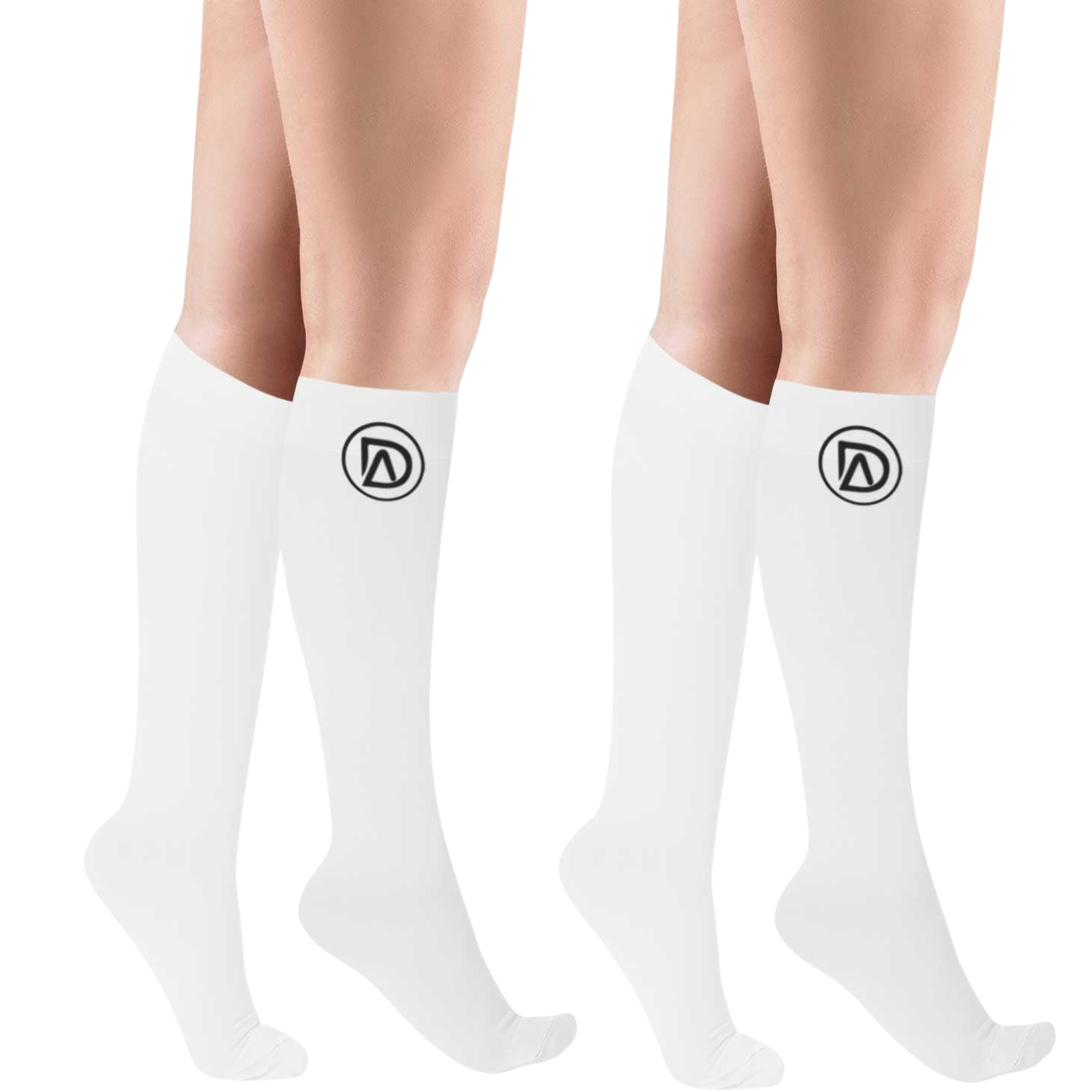 Plus Size Wide Calf Compression Socks 20–30 mmHg Multipack (2 Pairs)