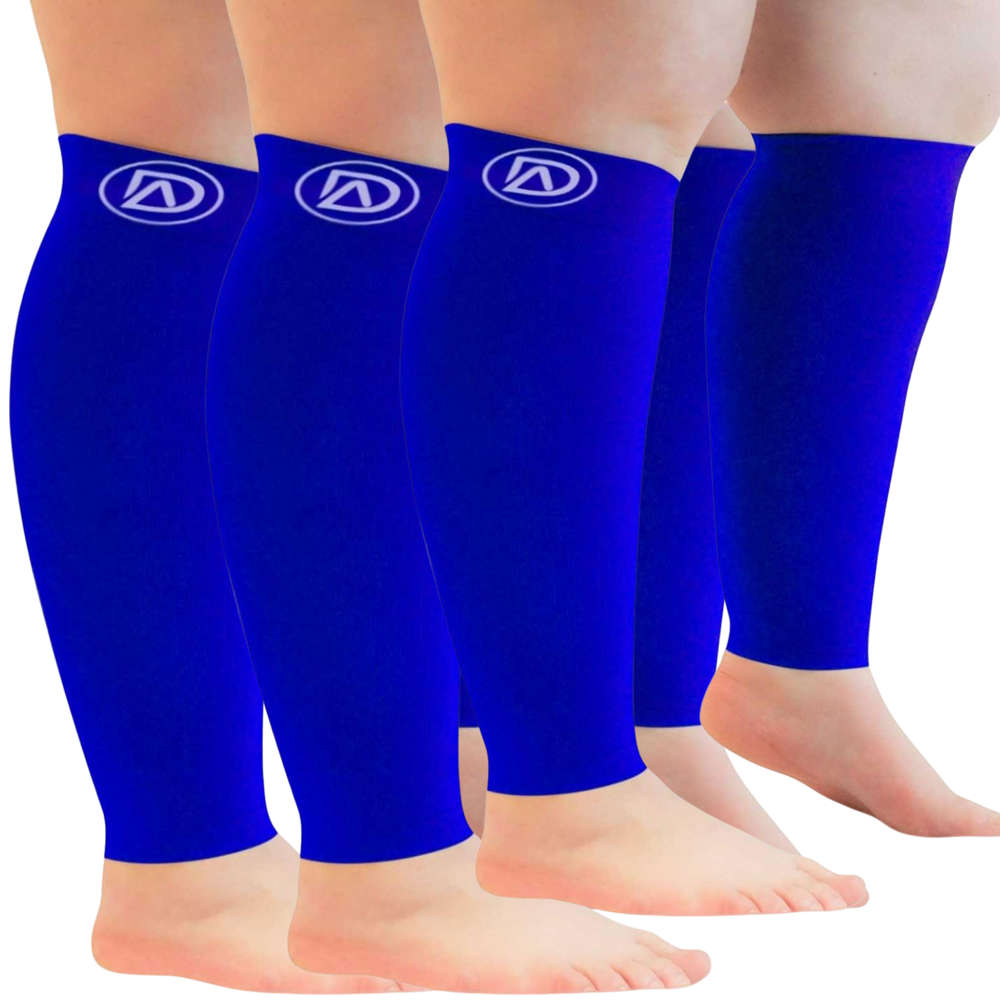Plus Size Wide Calf Compression Sleeves 20–30 mmHg Multipack (3 Pairs)