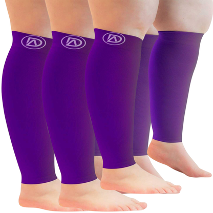 Plus Size Wide Calf Compression Sleeves 20–30 mmHg Multipack (3 Pairs)