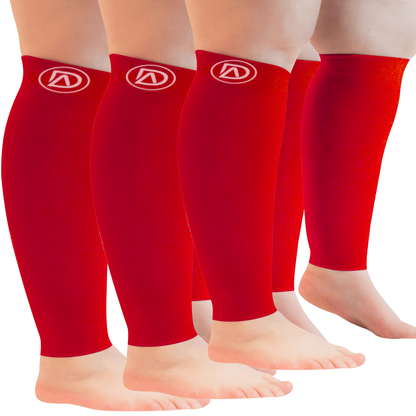 Plus Size Wide Calf Compression Sleeves 20–30 mmHg Multipack (3 Pairs)