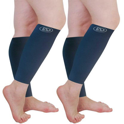 Plus Size Wide Calf Compression Sleeves 20–30 mmHg Multipack (2 Pairs)