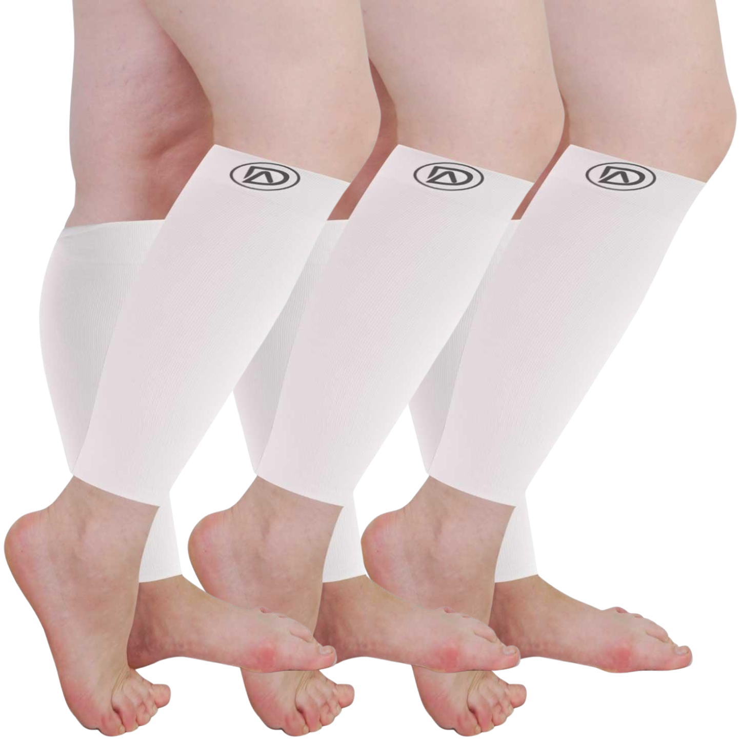 Plus Size Wide Calf Compression Sleeves 20–30 mmHg Multipack (3 Pairs)