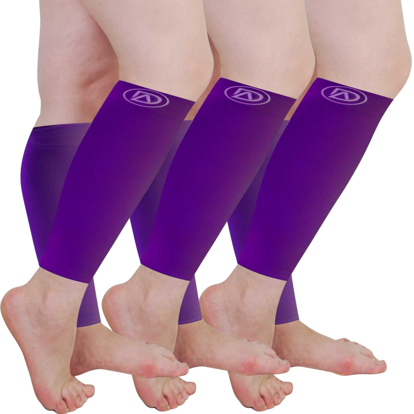 Plus Size Wide Calf Compression Sleeves 20–30 mmHg Multipack (3 Pairs)