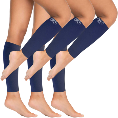 Plus Size Wide Calf Compression Sleeves 20–30 mmHg Multipack (3 Pairs)