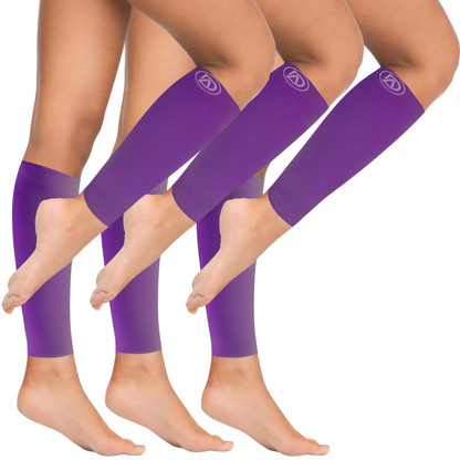 Plus Size Wide Calf Compression Sleeves 20–30 mmHg Multipack (3 Pairs)