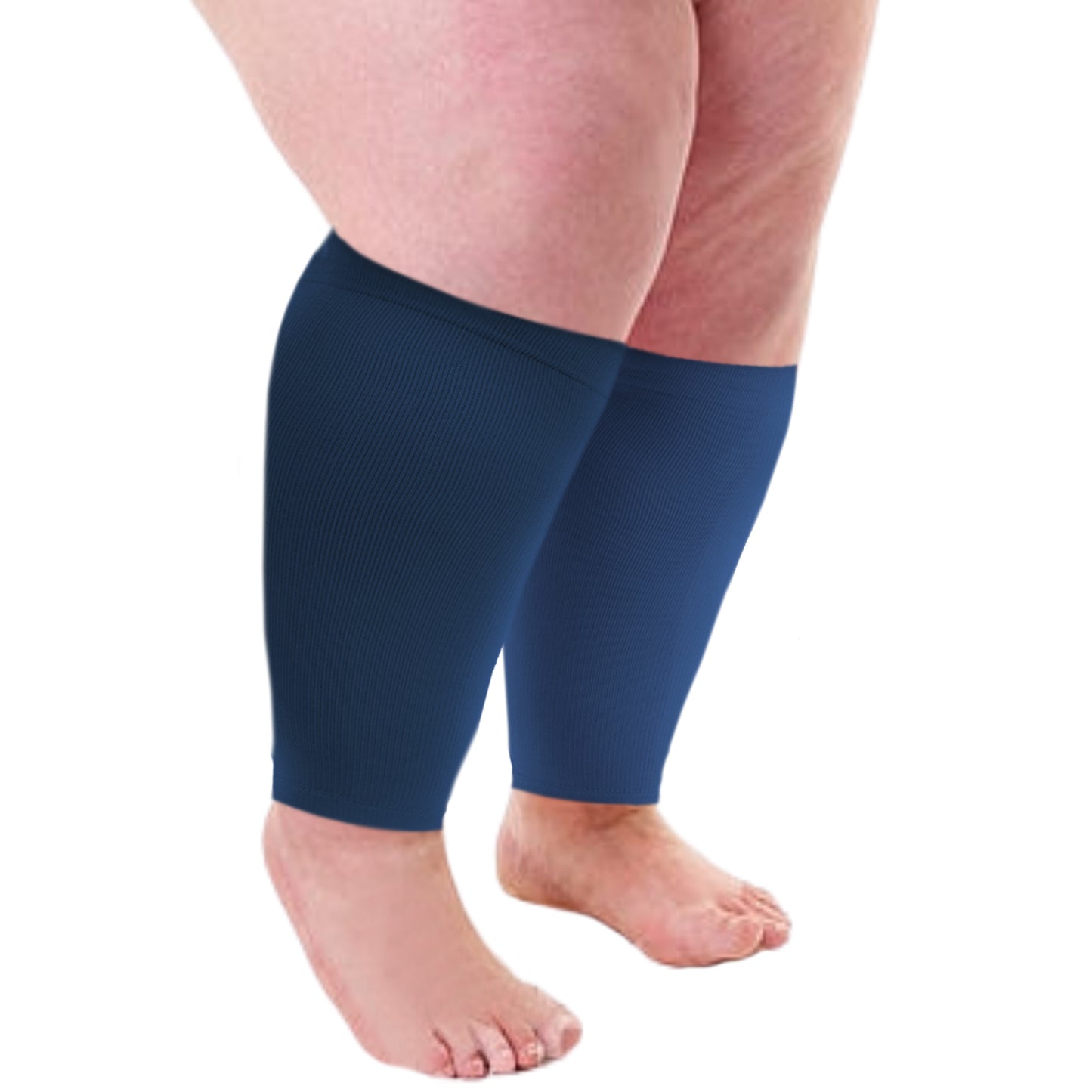 Plus Size Wide Calf Compression Sleeves 20–30 mmHg