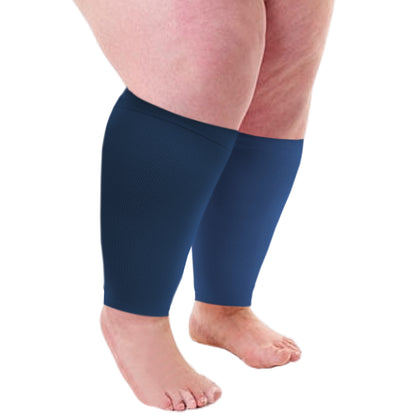 Plus Size Wide Calf Compression Sleeves 20–30 mmHg