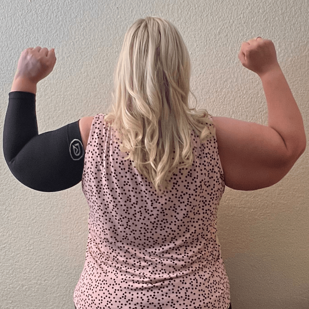 Plus Size Arm Compression Sleeves 20–30 mmHg
