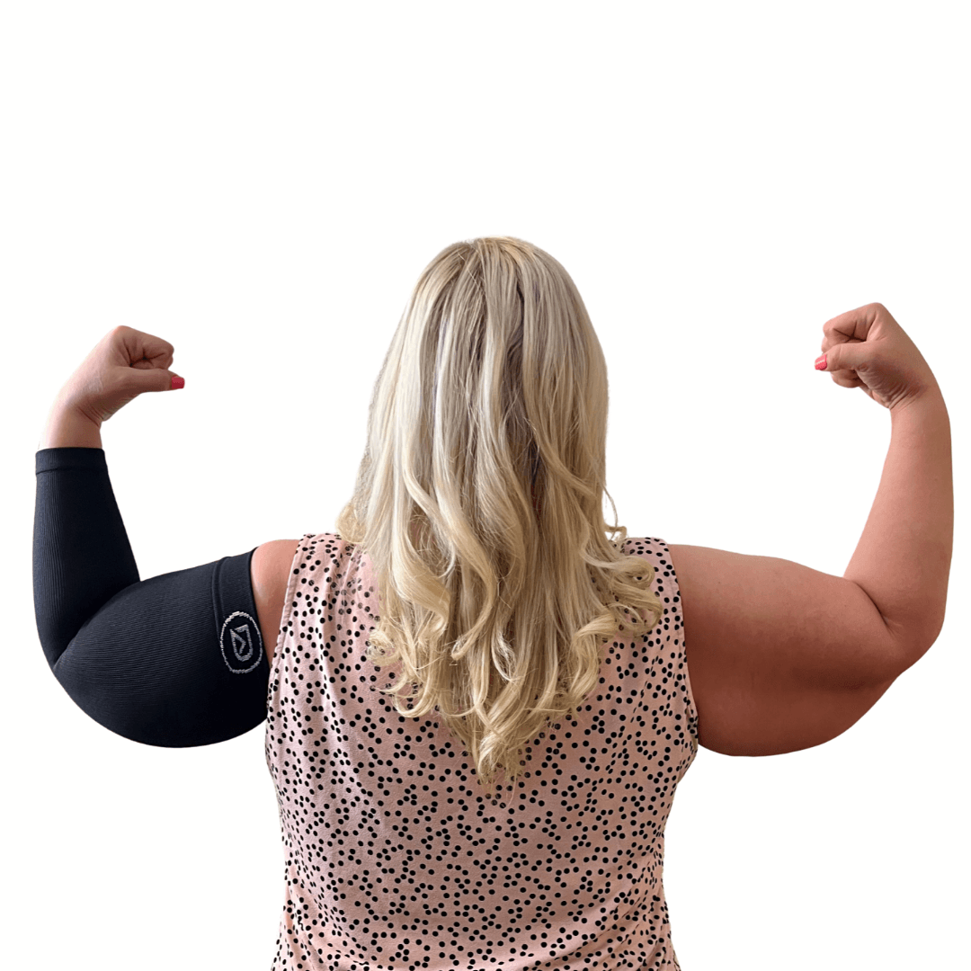 Plus Size Arm Compression Sleeves 20–30 mmHg
