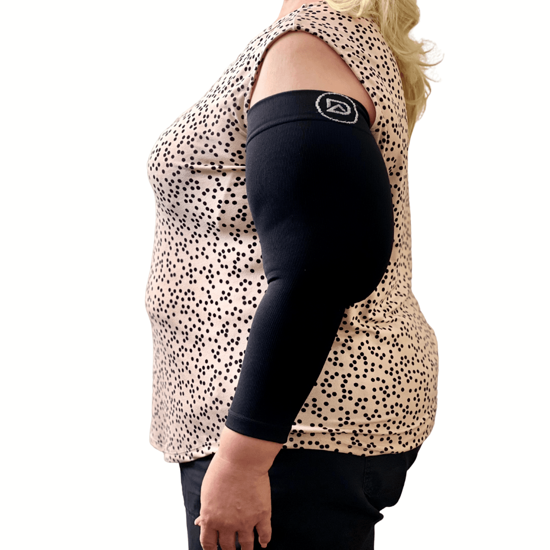 Plus Size Arm Compression Sleeves 20–30 mmHg