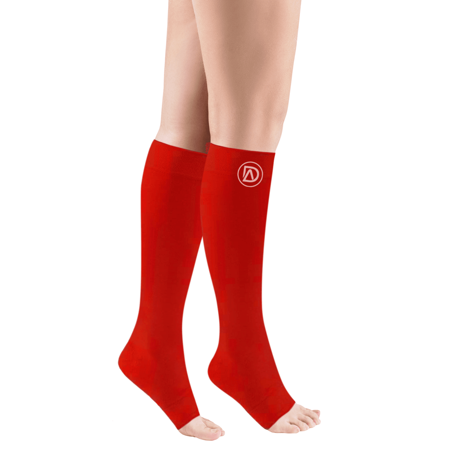 Plus Size Wide Calf Toeless Compression Socks 20–30 mmHg