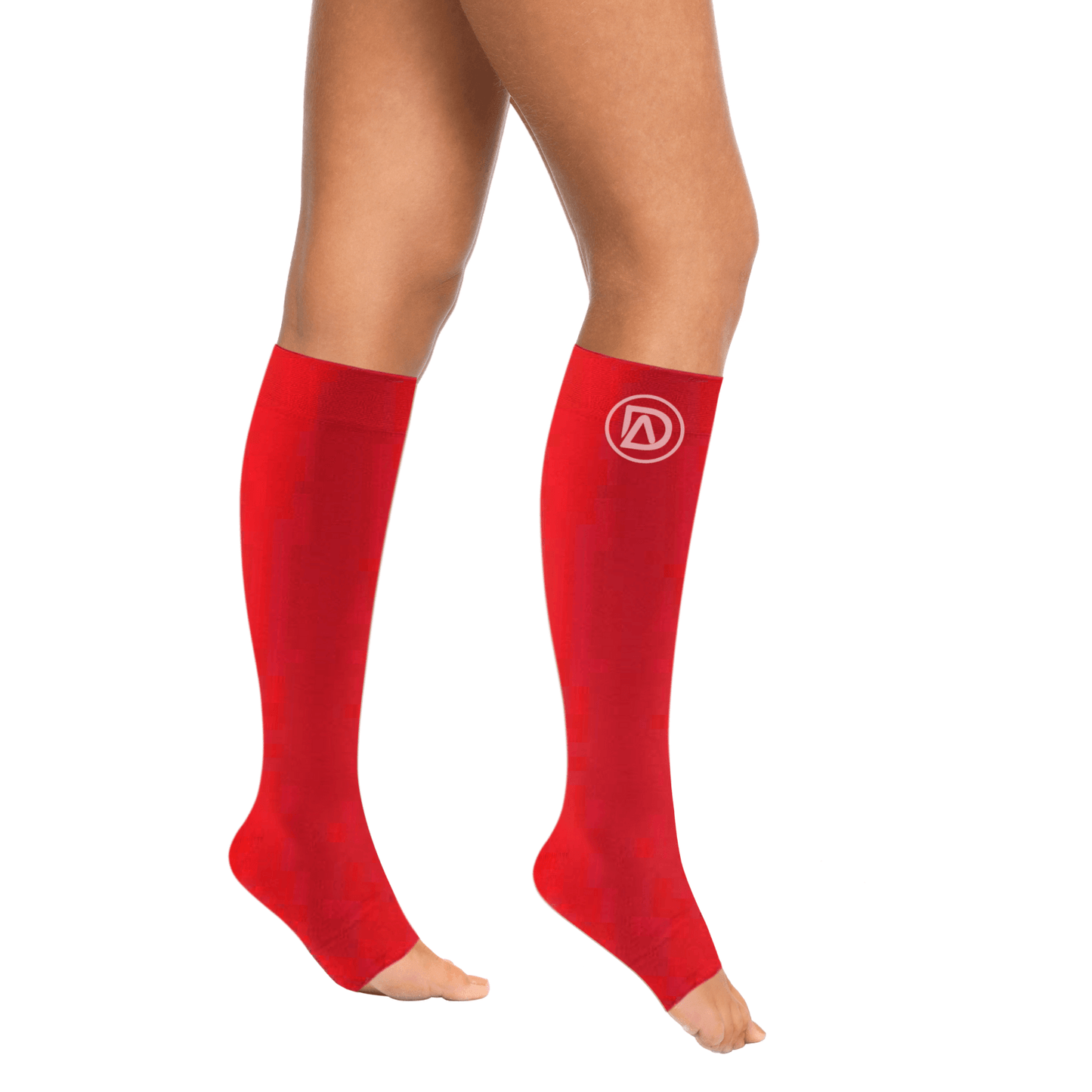 Plus Size Wide Calf Toeless Compression Socks 20–30 mmHg