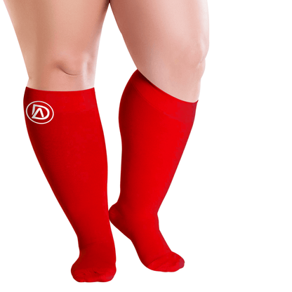 Plus Size Wide Calf Compression Socks 20–30 mmHg Multipack (2 Pairs)