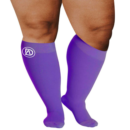 Plus Size Wide Calf Compression Socks 20–30 mmHg Multipack (3 Pairs)