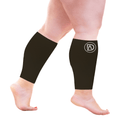 Plus Size Wide Calf Compression Sleeves Short Style (10inch) 20–30 mmHg
