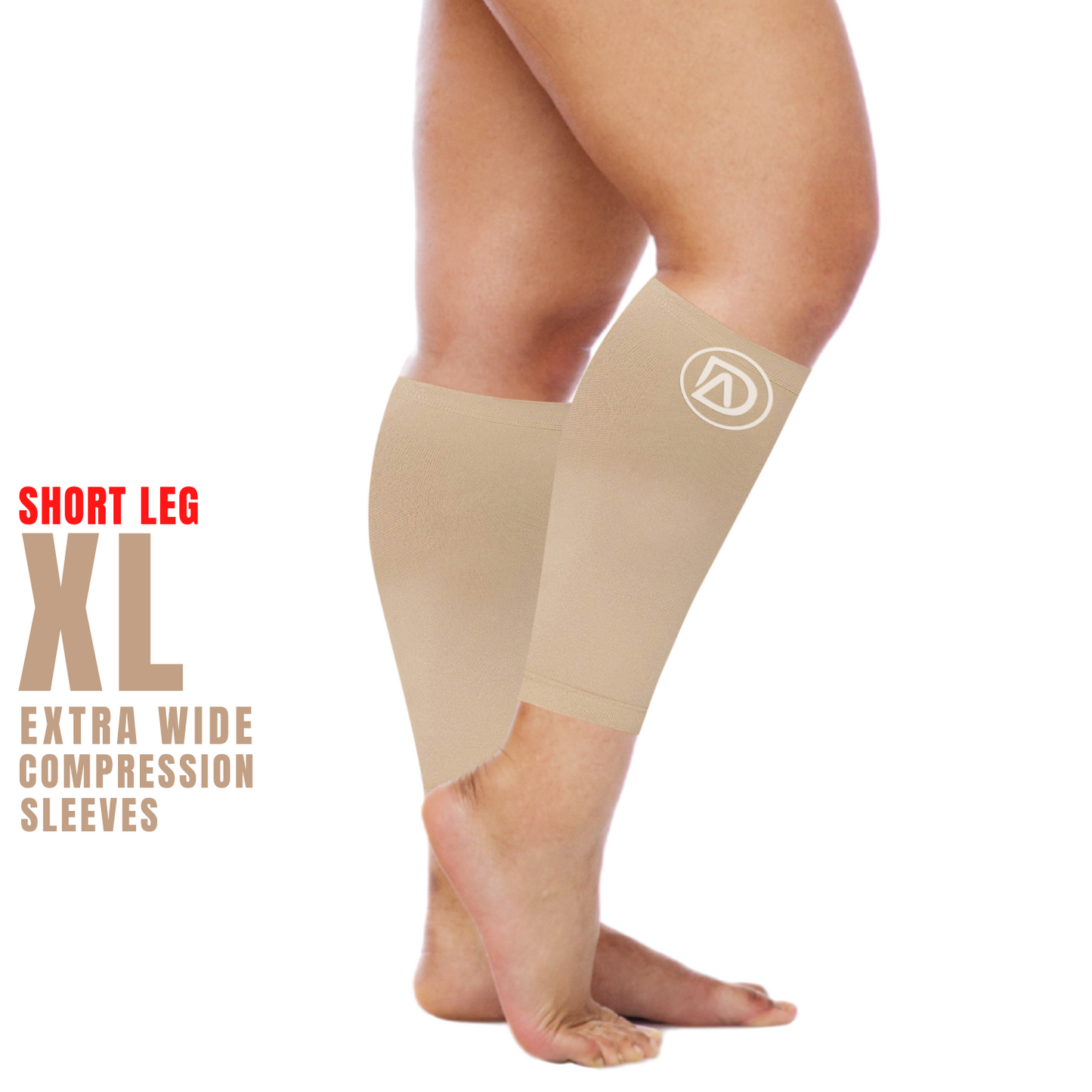  Extreme Fit Unisex Full-Length Knee and Calf Compression Sleeves  (2-Pack) : Health & Household