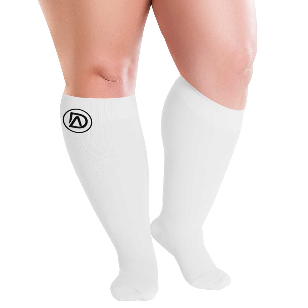 Dominion Active Plus Size Wide Calf Compression Socks 20–30 mmHg Multipack (2 Pairs)