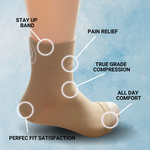 Dominion Active Plus Sized Plantar Fasciitis Ankle Socks