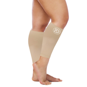 Dominion Active Wide Calf Short Length Calf Sleeves Nude (10in) 20-30 mmHg